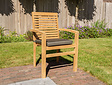Teak-Gartenset Toscane 135 mit 4 stapelbaren Stühlen