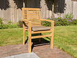Teak-Gartenset Toscane 135 mit 4 stapelbaren Stühlen