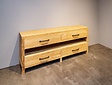 Teak-Badezimmerschrank 200x45x85 cm – White Wash
