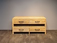 Teak-Badezimmerwaschtisch 180x45x85 cm - White Wash
