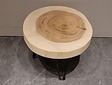 Couchtisch auf Haarnadel Tischbeinen +/- Ø 40/50 cm – Höhe 43 cm