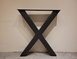 Metallene X-Bartischbeine  100 cm hoch