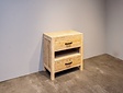 Badezimmerschrank aus Holz 60x42x85cm - Weiß lasiert