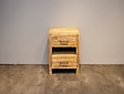 Badezimmerschrank aus Holz 60x42x85cm - Weiß lasiert