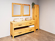 Badmöbel-Set inkl. Schrank White Wash & Waschbecken160 cm