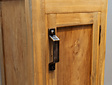 Teak-Badezimmerschrank 40x35x200 cm – Natur
