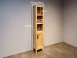 Teak-Badezimmerschrank 40x35x200 cm – White Wash