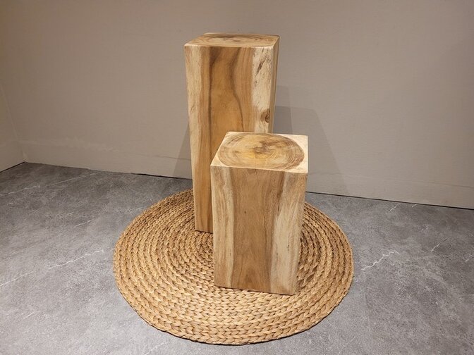 Holzsockel 30x30x80cm houtblok Holzblock