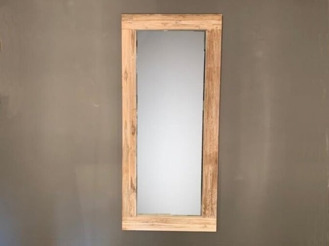 Spiegel 80x180x12 cm White Wash – Teak