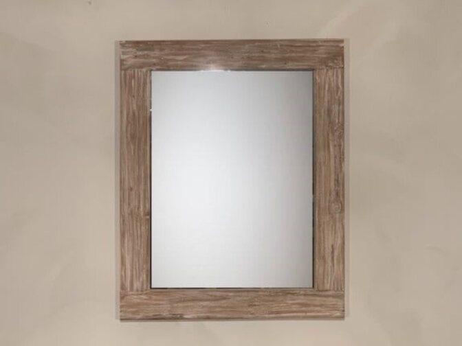 Spiegel 60x80x9cm White Wash - Teak