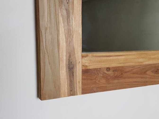 Spiegel 80x180x12cm Natur - Teakholz-Spiegel