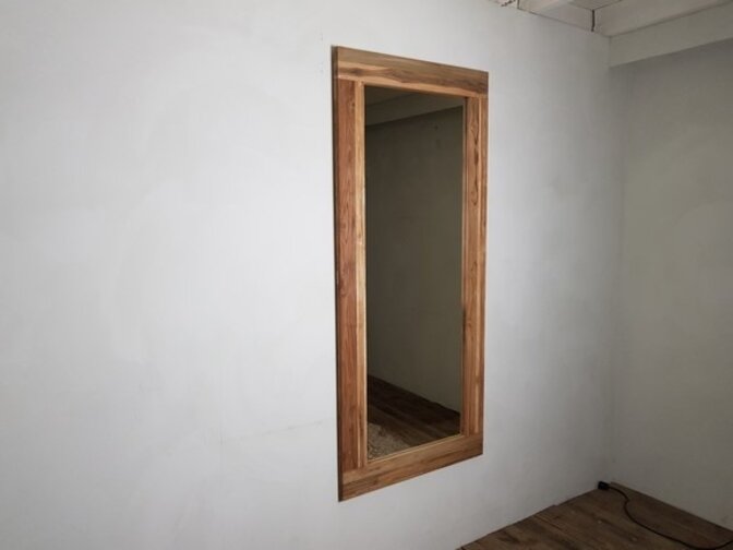 Spiegel 80x180x12cm Natur - Teakholz-Spiegel
