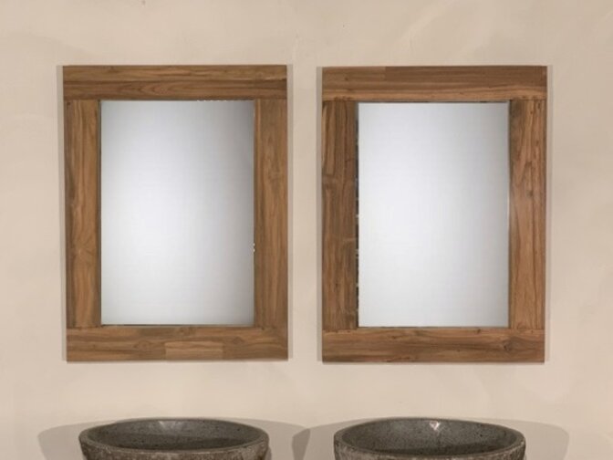 Spiegel 60x80x9cm Natur - Teak