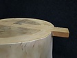 Rustikaler Baumstamm-Tischfuß aus Massivholz