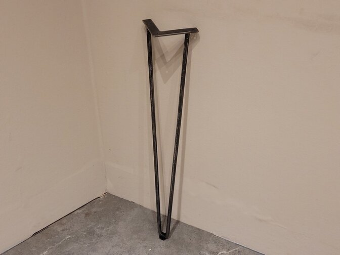 Tischbein 3er-Hairpin 70 cm – rustikal – pro Stück