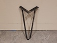 Couchtischbein Hairpin 36 cm – rustikal – pro Stück