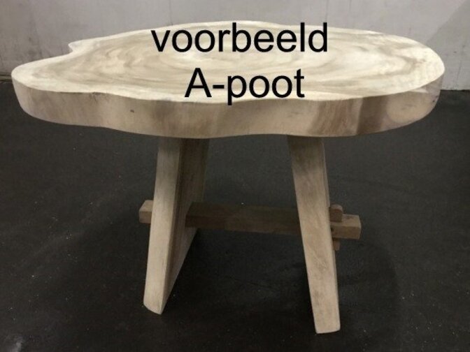 Runde Baumstammtischplatte Ø150x175cm KCA110-418