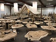 Runde Baumstammtischplatte Ø 130/170 cm KCA50-618