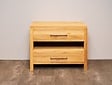 Badezimmerschrank aus Teakholz 110x45x85 cm – naturbelassen