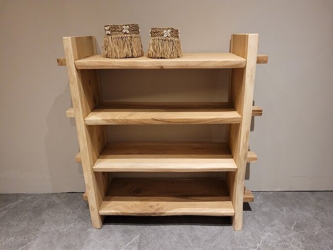 Suarholz-Bücherregal 110x110x40cm