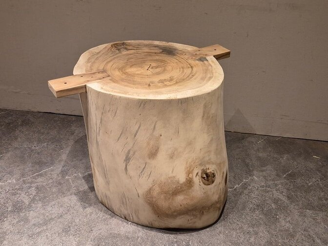 Suar Massivholz Tischbein