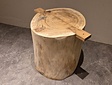 Suar Massivholz Tischbein