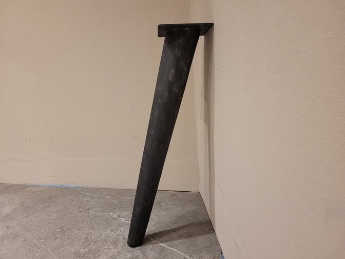 Metall-Tischbein rund - rustikal - pro Stück
