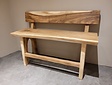 Baumstamm-Bar-Bank mit Rückenlehne 160 cm