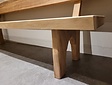 Baumstamm-Bank mit Rückenlehne, 240 cm