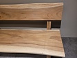 Baumstamm-Bank mit Rückenlehne, 240 cm