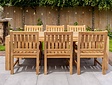 Teak-Gartenset Napoli 240 cm mit Stapelstühlen