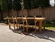 Teak Gartentisch 100x250 mit 6 Batyline Gartenstühlen