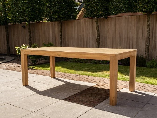 Teak Gartenset 215 + Gartenbank + 3 Stühle