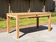 Teak Gartenset Verona 80160 + 4 Stapelstühle + Polster