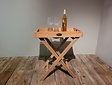 Teak-Tablett 40 x 60 cm auf Ständer