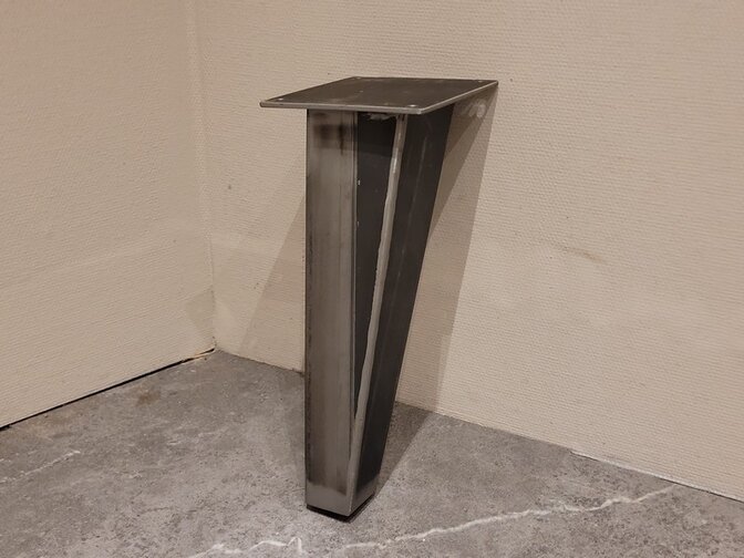Couchtischbein Metall quadratisch - rustikal - pro Stück