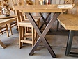 Baumstamm-Stehtischgestell X – pro Set