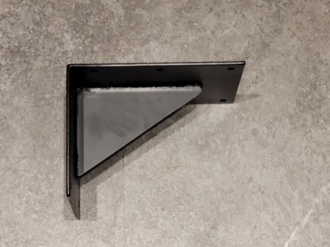 Metall Regalhalter – schwarz 15 x 20 cm – pro Stück