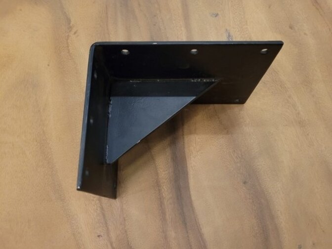 Metall Regalhalter – schwarz 15 x 20 cm – pro Stück