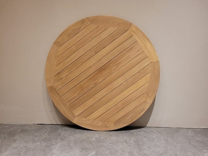 Teak Tischplatte Toscane Ø 100x3cm
