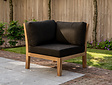 Polster New Ibiza Eckmodul  86x86cm - Schwarz