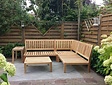 Teak Lounge-Eckmodul New Ibiza 86x86cm