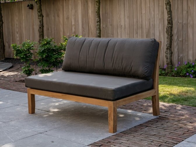 Teak-Loungebankmodul New Ibiza 130 cm