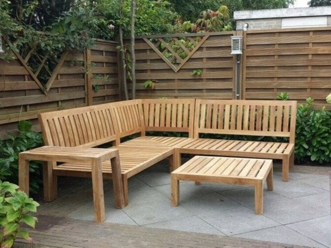 Teak-Loungebankmodul New Ibiza 130 cm
