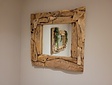 Spiegel, Teak rustikal 70 x 70 cm