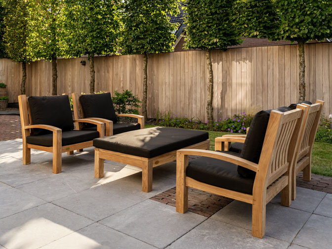 Polster für Modena Lounge-Sessel – Schwarz