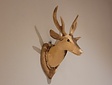 Hirschkopf mit Geweih aus Holz XS