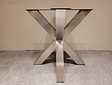 Doppel-X-Tischbein – Edelstahl 85 cm