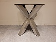 Doppel-X-Tischbein – Edelstahl 85 cm