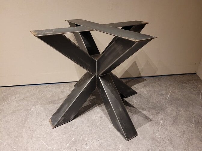 Doppel-X-Tischgestell – rustikal 85 cm